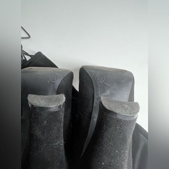 Massimo Faux Suede Over-The-Knee Boots Black Size 8,5 - Picture 10 of 13